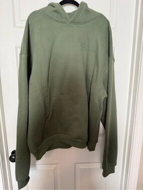 Comfort Olive Green Hoodie Sweatshirt